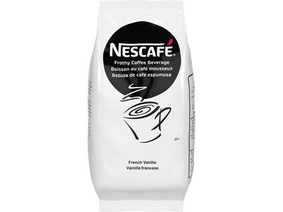 Nescafe French Vanilla Frothy Coffee Beverage Mix, Packet, 32 oz., 6/Carton (12025548)
