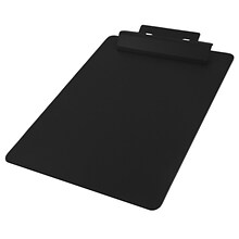 JAM Paper® Aluminum Premium Clipboard with Hinge, Letter Size, 9 x 12 1/2, Black Clip Board, Sold In