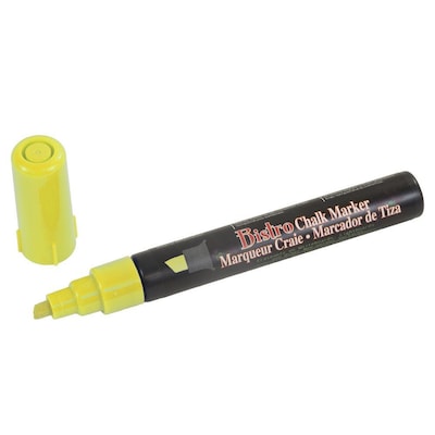 Marvy Uchida® Chisel Tip Erasable Chalk Markers, Yellow, 2/Pack (526483YEa)