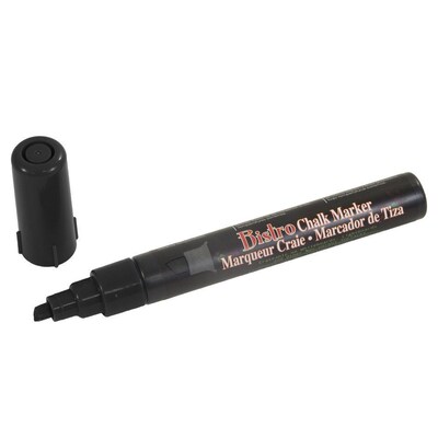 Marvy Uchida® Chisel Tip Erasable Chalk Markers, Black, 2/Pack (526483BAa)
