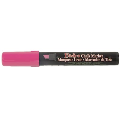 Marvy Uchida® Chisel Tip Erasable Chalk Markers, Hot Pink, 2/Pack (526483HPa)