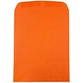 JAM Paper 9 x 12 Open End Catalog Colored Envelopes, Orange Recycled, 50/Pack (80410i)