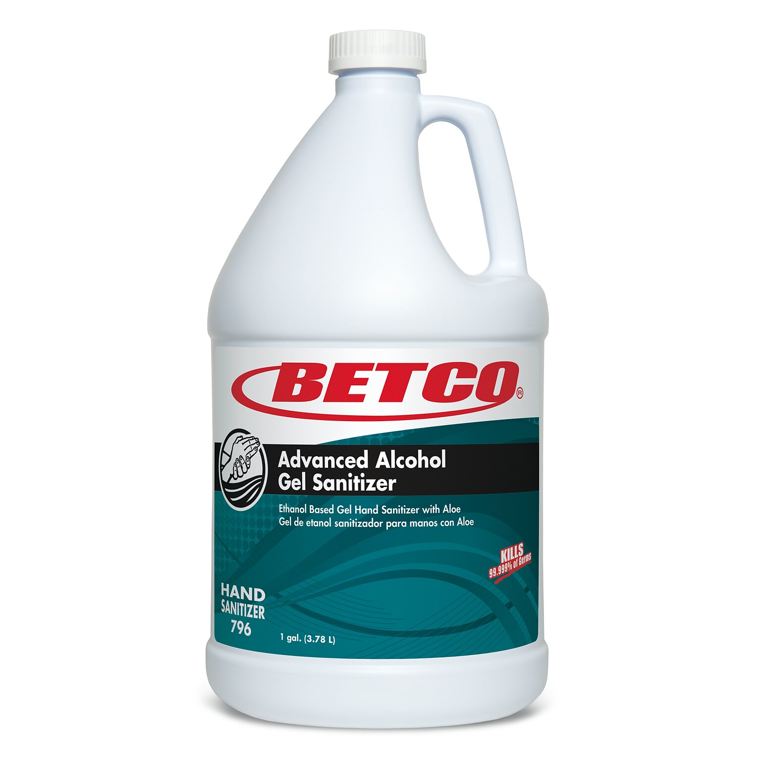 Betco Advanced Alcohol Gel Hand Sanitizer, Light Fresh, 1 Gal., 4/Carton (79604-00)