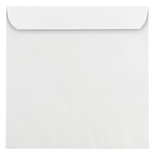 JAM Paper 12.5 x 12.5 Large Square Invitation Envelopes, White, 50/Pack (3992322I)