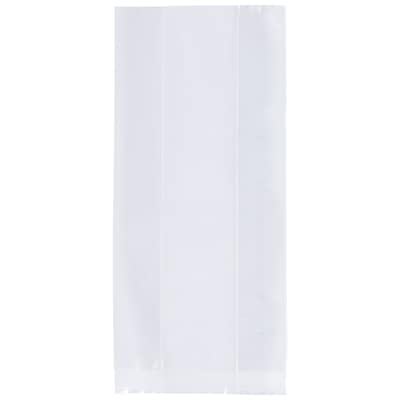JAM Paper Cello Bags, Medium, 3 1/2 x 2 x 7 1/2, Clear, Bulk 100 Bags/Pack (FDA3B)