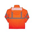 Ergodyne GloWear 8366 Lightweight High-Visibility Rain Jacket, ANSI Class R3, Orange, Small (24362)