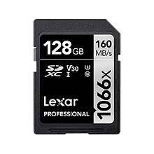Lexar Professional SILVER 128GB SDXC Memory Card, Class 10, UHS-I (LSD1066128G-BNU)