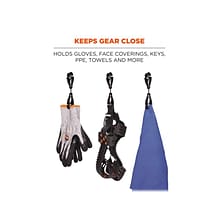 Squids 3420 Swiveling Glove Clip Holder with Dual Clips, 6/Pack (19412)