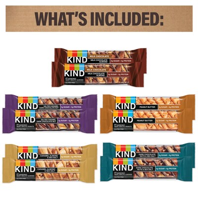Break Box KIND® Bar Snack Mix, Variety Flavors, 22/Box (700-S0021)