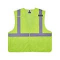 Ergodyne GloWear Hook & Loop Safety Vest, ANSI Class R2, 2XL/3XL, Lime (8217BA)