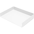 Poppin Stackable Front Loading Letter Tray, Letter Size, White, 4/Pack (108520)