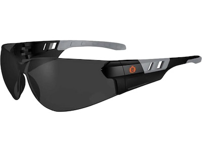 Ergodyne Skullerz SAGA Anti-Fog Safety Glasses, Frameless, Smoke Lens (59133)