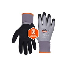 Ergodyne ProFlex 7501 Waterproof Winter Work Gloves, Gray, Large, 12 Pairs (17634)