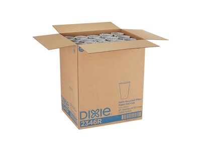 Dixie EcoSmart Fiber Hot/Cold Cups, 16 Oz., Kraft Paper, 1000/Carton (2346R)