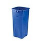 Rubbermaid Recycling Container, Desk High, 23 Gallons, Blue (FG356973BLUE)