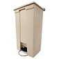 Rubbermaid Fire-Safe Step-On Trash Can, 23 Gallons, Beige (FG614600BEIG)