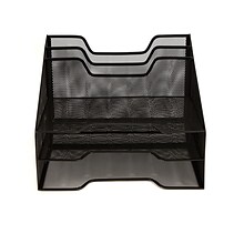 Mind Reader 5 Compartment Mesh Organizer, Black (MESHBOX5-BLK)