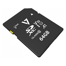 V7 64GB SDXC Memory Card, Class 10, UHS-I, V10  (VPSD64GV10U1)