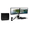 Mount-It! Sit Stand Wall Mount Workstation, Articulating Standing Desk for Dual Monitors, Floating K