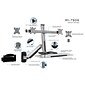 Mount-It! Sit Stand Wall Mount Workstation, Articulating Standing Desk for Dual Monitors, Floating Keyboard Tray (MI-7906)