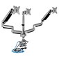 Mount-It! Height Adjustable Triple Monitor Mount Arms with USB Port for 24" to 32" Displays (MI-2753)