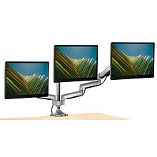 Mount-It! Height Adjustable Triple Monitor Mount Arms with USB Port for 24 to 32 Displays (MI-2753
