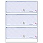 Custom High Security 3-To-A-Page Laser Check, 2 Ply/Duplicate, 1 Color Printing, Standard Check Color, 8-1/2" x 11", 300/Pack