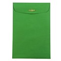 JAM Paper® 6 x 9 Open End Catalog Colored Envelopes with Clasp Closure, Green Recycled, 25/Pack (879
