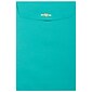 JAM Paper 6" x 9" Open End Catalog Colored Envelopes with Clasp Closure, Sea Blue Recycled, 10/Pack (900807461B)