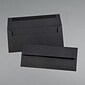 JAM Paper #10 Business Envelope, 4 1/8" x 9 1/2", Black, 1000/Carton (900921796B)