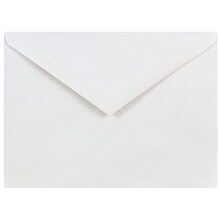 JAM Paper A6 Invitation Envelopes with V-Flap, 4.75 x 6.5, White, Bulk 250/Box (J0567H)