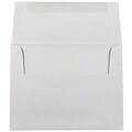 JAM Paper A2 Passport Invitation Envelopes, 4.375 x 5.75, Granite Silver Recycled, 50/Pack (CPST605I