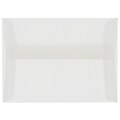 JAM Paper A7 Translucent Vellum Invitation Envelopes, 5.25 x 7.25, Clear, 50/Pack (2851295I)