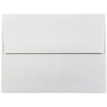 JAM Paper® A2 Passport Invitation Envelopes, 4.375 x 5.75, Granite Silver Recycled, Bulk 250/Box (CP