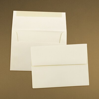 JAM Paper A6 Strathmore Invitation Envelopes, 4.75 x 6.5, Ivory Wove, 25/Pack (900913185)