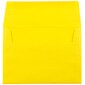 JAM Paper A6 Colored Invitation Envelopes, 4.75 x 6.5, Yellow Recycled, 25/Pack (94531)