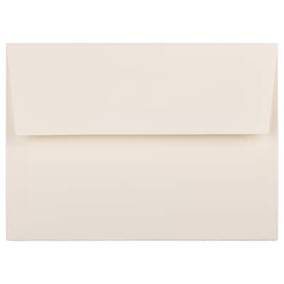 JAM Paper A7 Strathmore Invitation Envelopes, 5.25 x 7.25, Ivory Wove, 50/Pack (191188I)
