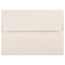 JAM Paper A7 Strathmore Invitation Envelopes, 5.25 x 7.25, Ivory Wove, 50/Pack (191188I)