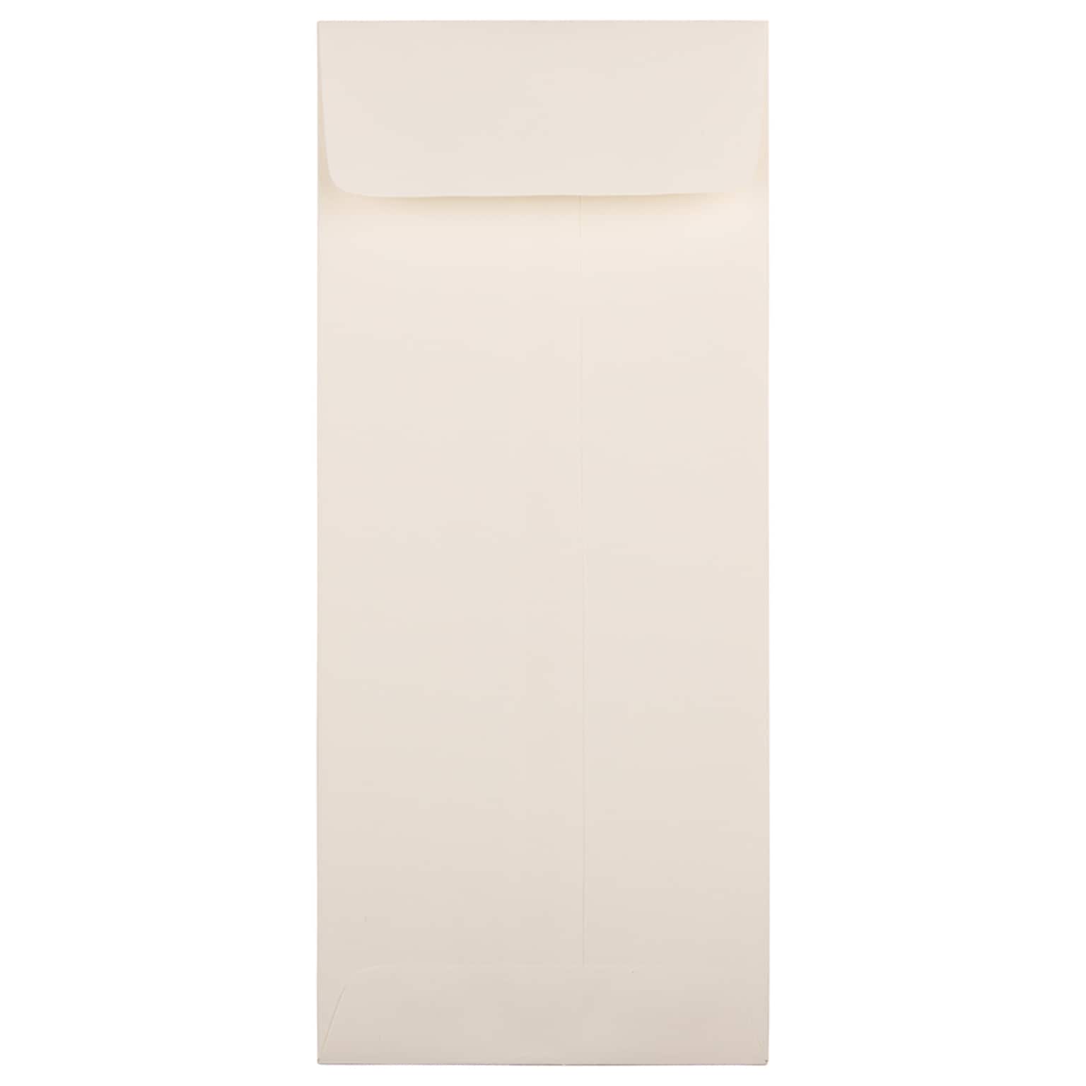 JAM Paper Strathmore Open End #11 Currency Envelope, 4 1/2 x 10 3/8, Natural White, 500/Pack (900905923H)