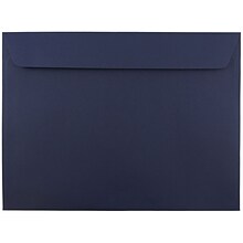 JAM Paper Booklet Envelope, 9 x 12, Navy Blue, 250/Box (263916011H)