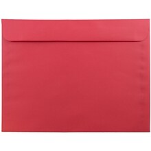 JAM Paper Open End Catalog Envelope, 9 x 12, Red, 250/Box (17253H)