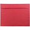 JAM Paper Booklet Envelope, 9 x 12, Red, 50/Pack (17253I)