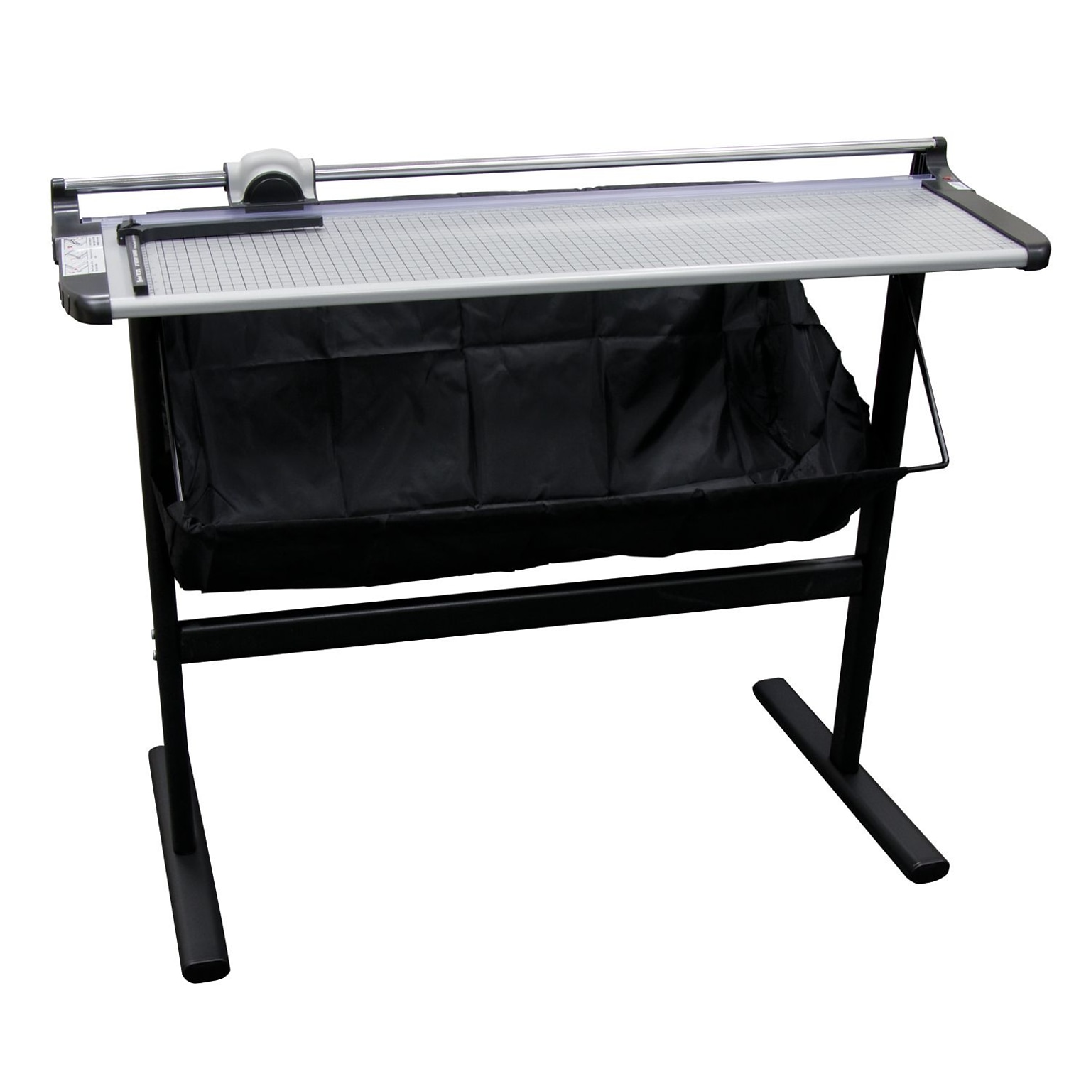 United 38 Rotary Paper Trimmer with Stand and Fabric Catch Tray, 10 Sheet Capacity, Silver/Black (RT37S)