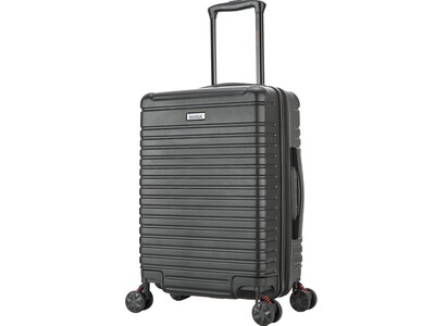 InUSA Deep Plastic Carry-On Luggage, Black (IUDEE00S-BLK)