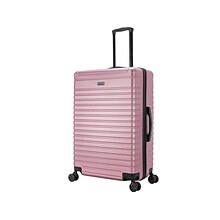 InUSA Deep Plastic 4-Wheel Spinner Luggage, Rose Gold (IUDEE00L-ROS)