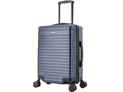 InUSA Deep 21.65 Hardside Carry-On Suitcase, 4-Wheeled Spinner, Blue (IUDEE00S-BLU)