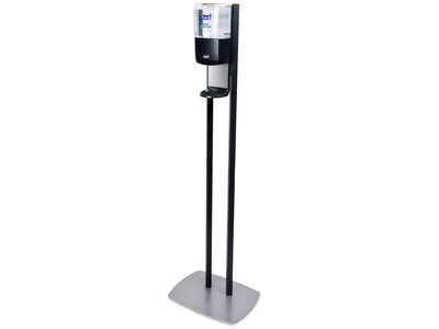 PURELL ES 6 Automatic Floor Stand Hand Sanitizer Dispenser, Graphite/Black (7216-DS)