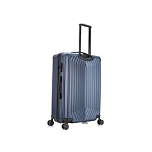 DUKAP STRATOS Plastic 4-Wheel Spinner Luggage, Blue (DKSTR00L-BLU)