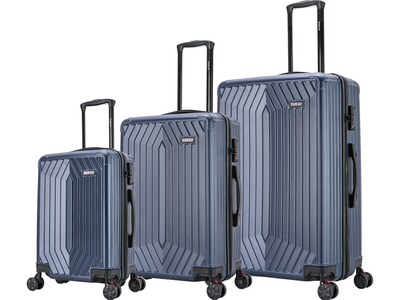 DUKAP Stratos Hardside Spinner Luggage Set, TSA Checkpoint Friendly, Blue (DKSTRSML-BLU)