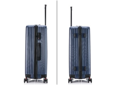 DUKAP Stratos Hardside Spinner Luggage Set, TSA Checkpoint Friendly, Blue (DKSTRSML-BLU)